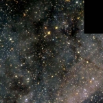 Un champ d'étoiles de Magellan