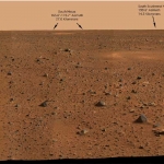 Panorama annoté de Mars