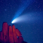La Comète Hale-Bopp au-dessus d'Indian Cover