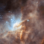 N11B&nbsp;: un nuage d'étoile dans le Grand Nuage de Magellan
