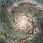 M 51: la galaxie du Tourbillon de poussière et d'étoiles 