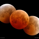 Triple Lune rouge