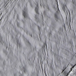 Gros plan d'Encelade
