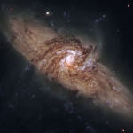 NGC 3314 : quand deux galaxies se superposent