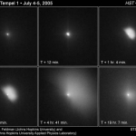 Deep Impact sur la comète Tempel 1 par Hubble
