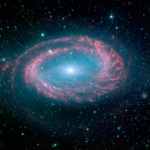La galaxie spirale NGC&nbsp;4725 mono-bras