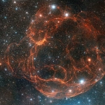Simeis 147, un rémanent de supernova vu depuis le Mont Palomar