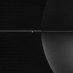 Minces anneaux autour d'une Saturne polarisée