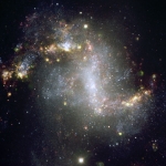 Inhabituelle flambée d'étoiles galactique dans NGC 1313