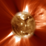 Tempête solaire : une éjection de masse coronale - 