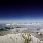La Vue au sommet de l'Everest