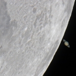 Saturne de derrière la Lune