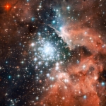 Flambée d’étoiles en amas dans NGC 3603