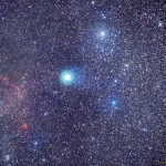 Paysage céleste à la comète