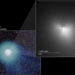 La comète Holmes vue par le télescope spatial Hubble