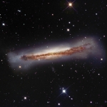 La galaxie NGC 3628 vue de côté