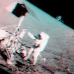 Apollo 12 et Surveyor 3 en stéréo