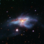 NGC 6240, fusion de galaxies