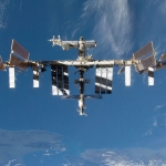 La station spatiale internationale au-dessus de la Terre - 