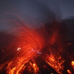 Les éclairs du volcan Sakurajima