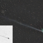 La comète MacNaught croise NGC 1245