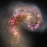 Les galaxies des Antennes en collision
