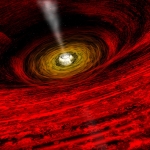 Que voit-on à proximité d'un trou noir ?