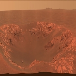 Le cratère Intrepid sur Mars
