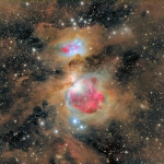La poussière de la nébuleuse d'Orion