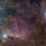 Orion en gaz, poussières et étoiles