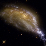 Collision de galaxies dans NGC 6745