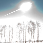 Le flash du météore de Tcheliabinsk