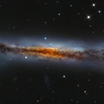 NGC 3628 vue de côté