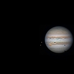 Triple transit sur Jupiter