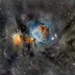 La nébuleuse d'Orion dans la poussière