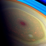 Les nuages du pôle nord de Saturne