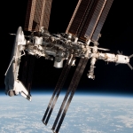 Navette, Station spatiale et ATV sur une même image