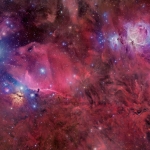 Orion en gaz, poussière et étoiles