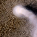 Un diable de poussière sur Mars