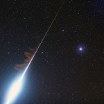 Boule de feu entre nébuleuse d'Orion et Rigel - 