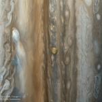 Io et Jupiter par Voyager 1