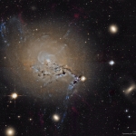 Les filaments de la galaxie active NGC 1275