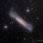NGC 3628, la galaxie Hamburger