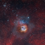 Composite des Messier 20 et 21