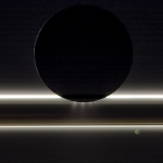 La silhouette d'Encelade