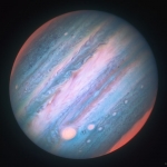 Jupiter vue dans l'infrarouge par Hubble