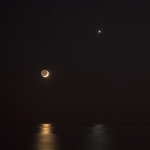 Réflexions de la Lune et de Vénus