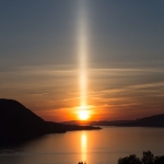 Un pilier solaire en Norvège