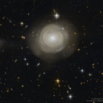 Coquilles d'étoiles dans la galaxie elliptique PGC 42871