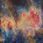 Orion dans l'infrarouge par WISE
